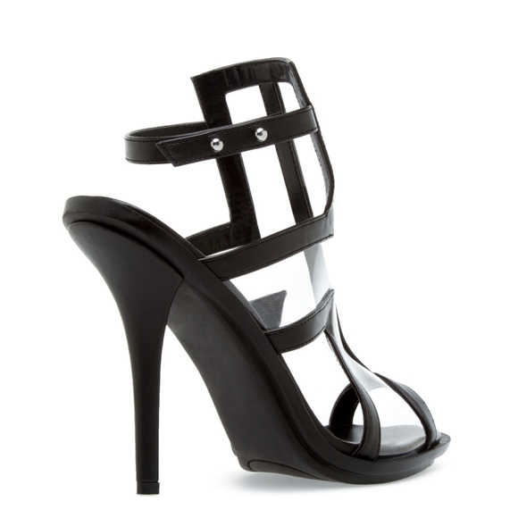Shoedazzle Tanika Heel Sandal NIB 7.5 Blk - Picture 3 of 6